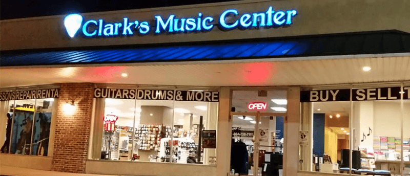Clark's Music Center Store Front